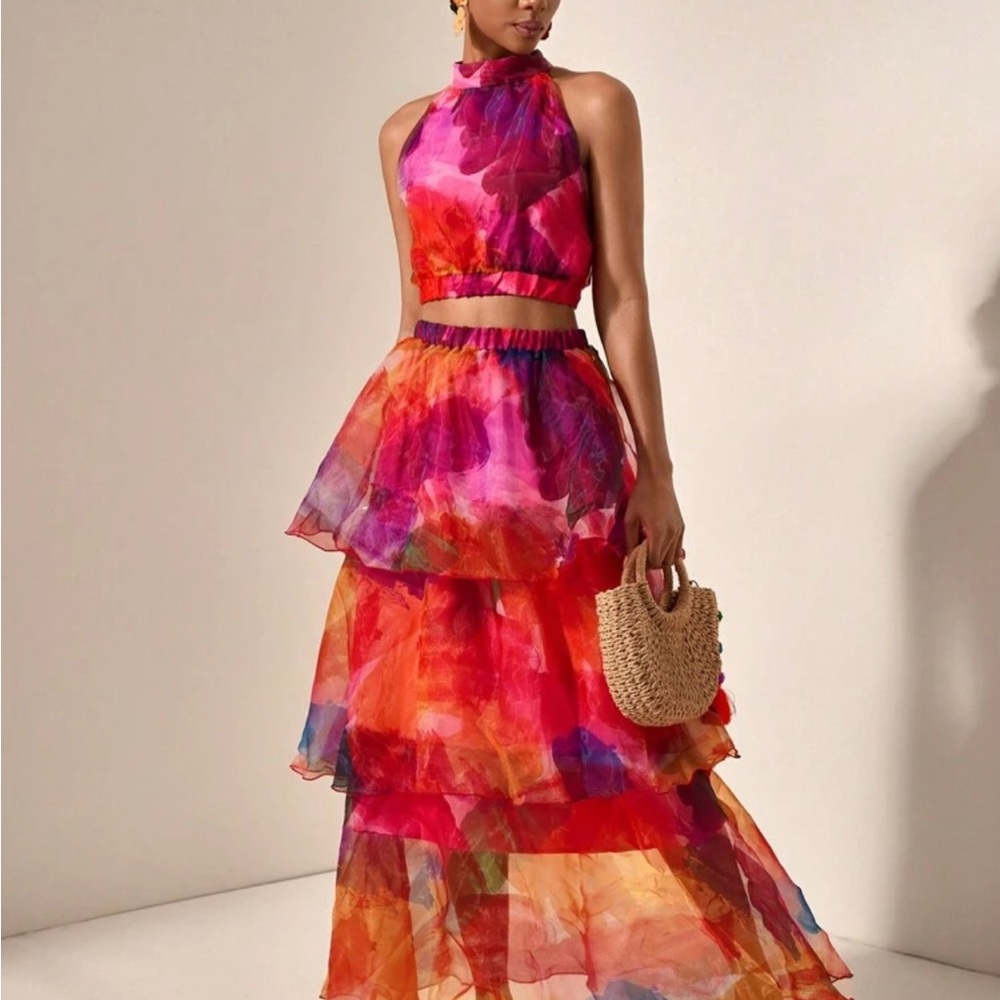 SHEIN Multicolor Maxi Dress